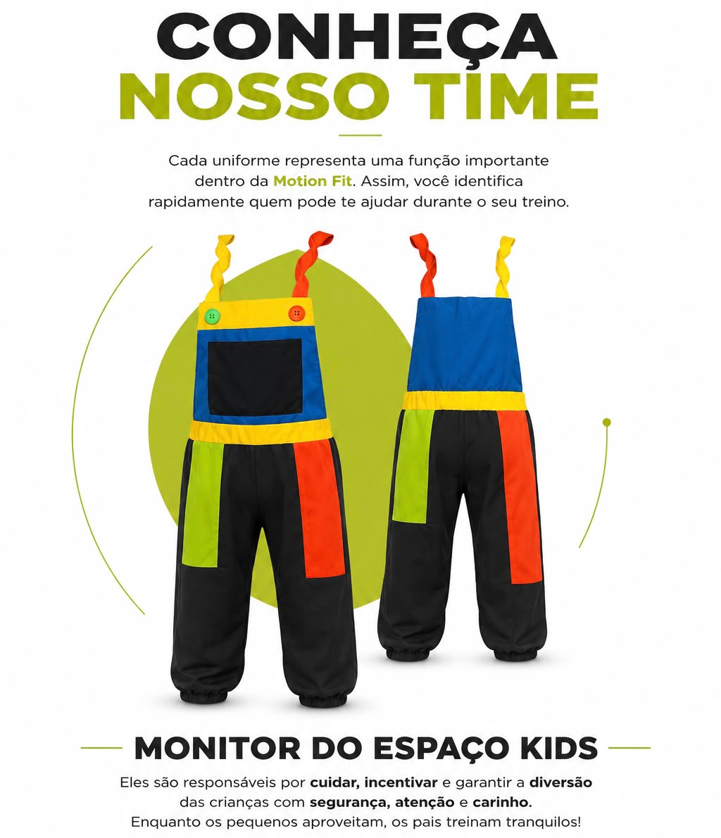 Uniforme da função Monitor do Espaço Kids