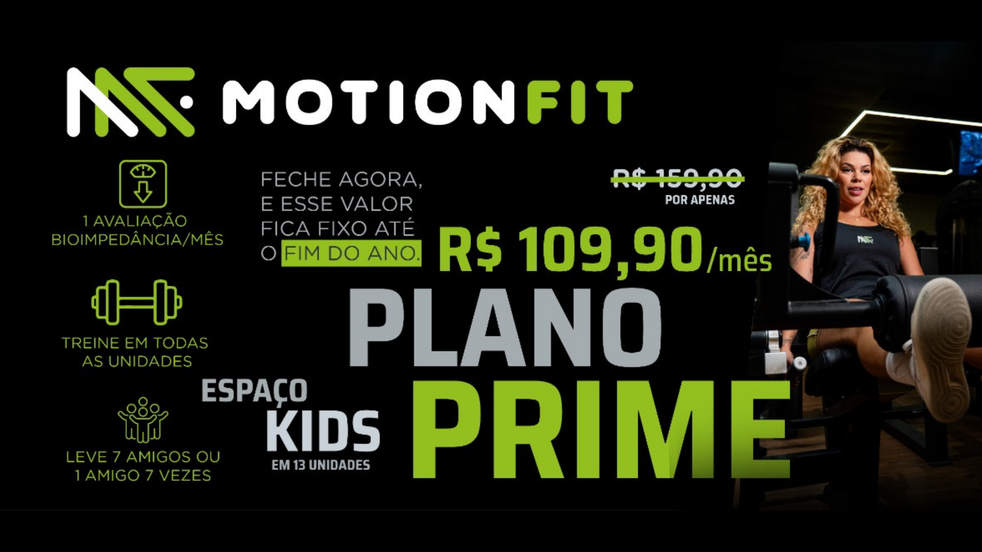 Ambiente de treino da Motion Fit